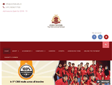 Tablet Screenshot of orchidsinternationalschool.com